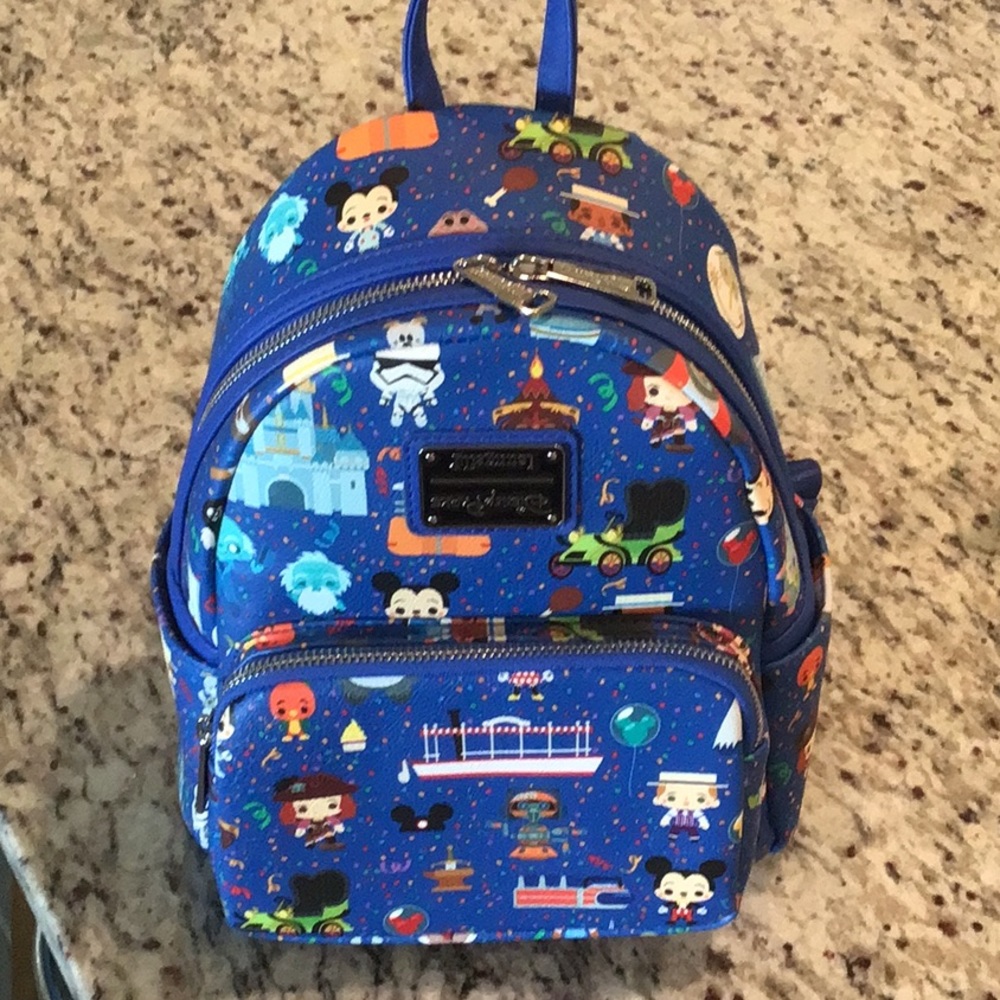 Disney Parks Chibi Loungefly Mini Backpack-Upside down product badge.